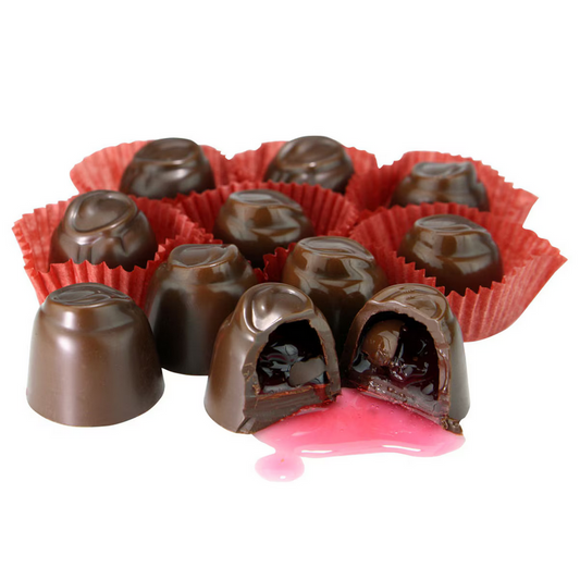 Wilbur Chocolate Wilbur Sugar Free Dark Chocolate Cordial Cherries - 8 oz. Box