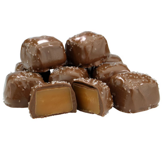 Wilbur Chocolate Wilbur Sugar Free Milk Chocolate Vanilla Caramel with Sea Salt - 8 oz. Box