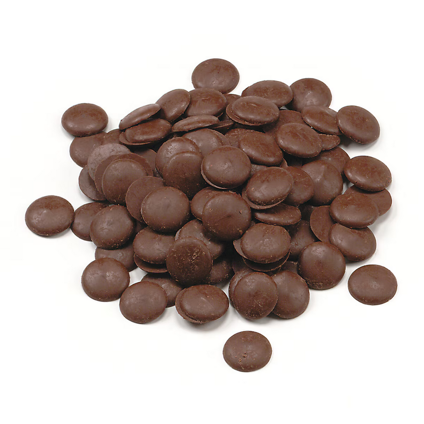 Wilbur Chocolate Wilbur S856 Dark Cocoa Confectionery Wafers - 1 lb. Bag