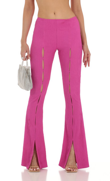 Lucy in the Sky Crinkle Two Piece Set in Pink