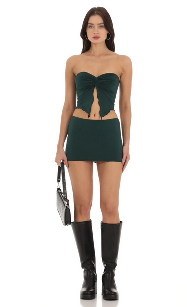 Lucy in the Sky Strapless Twist Two Piece Set