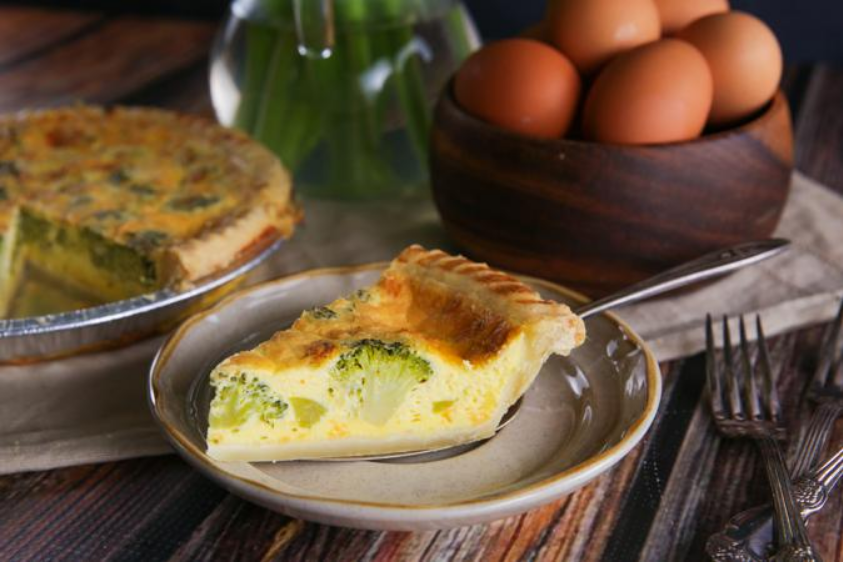 Dorothy Lane DLM Homemade Broccoli Cheddar Quiche