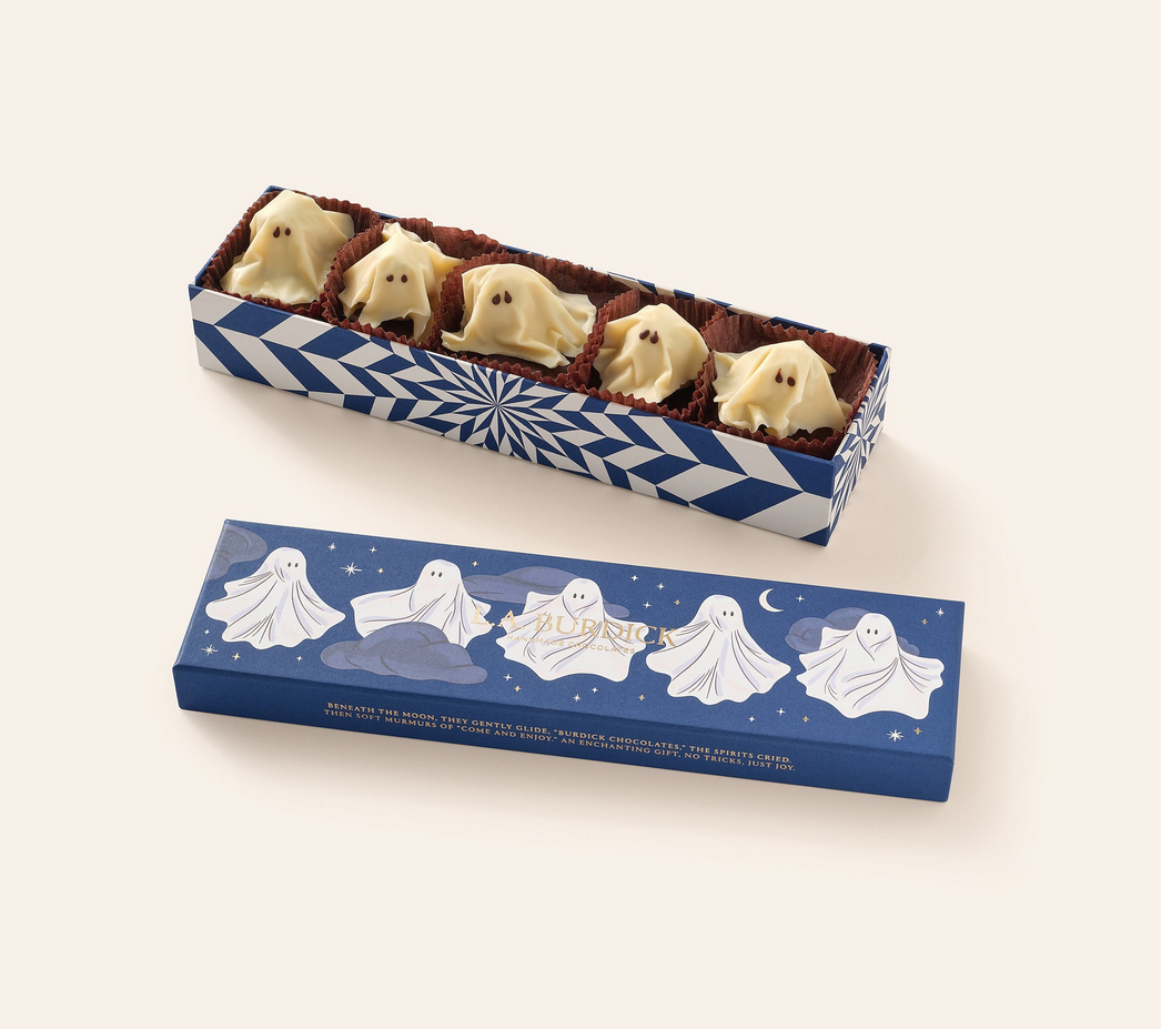 L.A. Burdick Chocolates Chocolate Ghosts, 5 Pieces