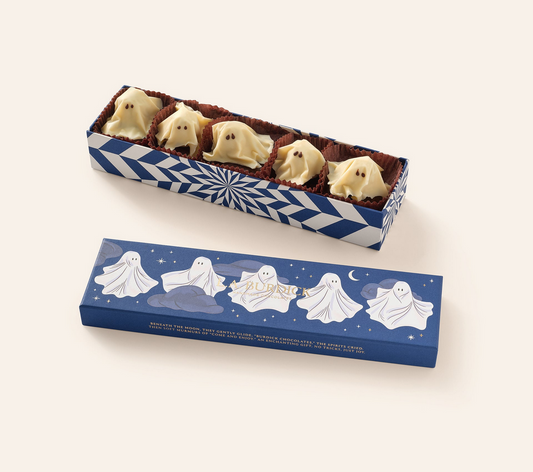 L.A. Burdick Chocolates Chocolate Ghosts, 5 Pieces