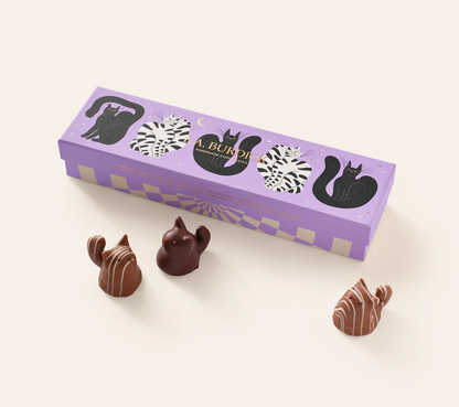 L.A. Burdick Chocolates Chocolate Cats, 7 Pieces