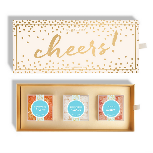 Sugarfina Cheers Champagne Candy Bento Box - 3 Piece