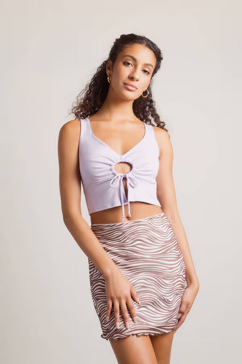 Tobi Women's Tell Me It All Crop Top