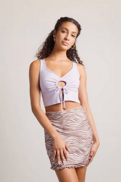 Tobi Women's Tell Me It All Crop Top