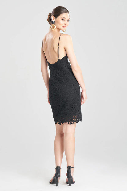 Natori Scroll Guipure Lace Cami Dress
