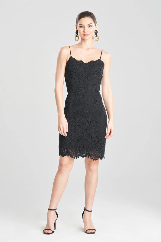 Natori Scroll Guipure Lace Cami Dress