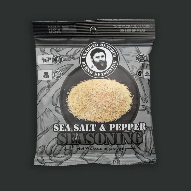 The Bearded Butchers Sea Salt & Pepper Base Seasoning 9oz