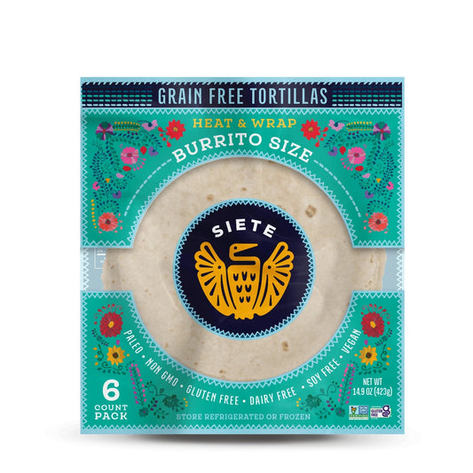 Siete Foods Grain Free Burrito Size Tortillas - 6 packs