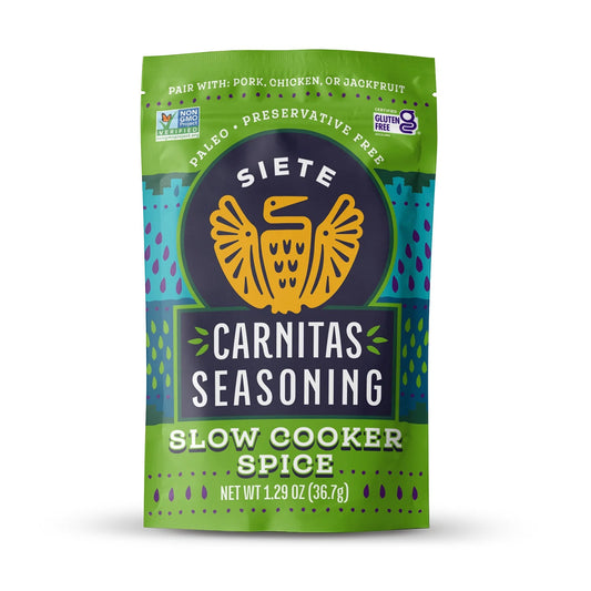 Siete Foods Carnitas Seasoning Slow Cooker Spice - 6 Pack