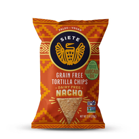 Siete Foods Nacho Grain Free Tortilla Chips 1 oz - 24 bags