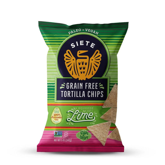 Siete Foods Lime Grain Free Tortilla Chips 5 oz - 6 Bags