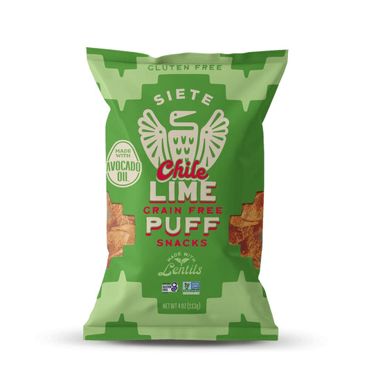 Siete Foods Chile Lime Grain Free Puff Snacks - 6 bags