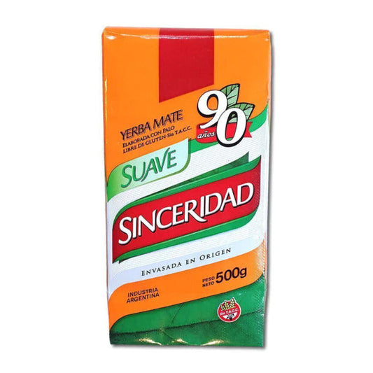 Pampa Direct Sinceridad Yerba Mate Suave Gluten-Free with Palo, 500 g / 17.63 oz