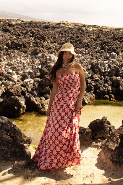 Tiare Hawaii Bellini Maxi Dress - Casablanca Red