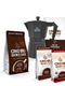 Crio Bru Mini 6 Cup Stovetop Espresso Maker Double Chocolate Welcome Starter Set