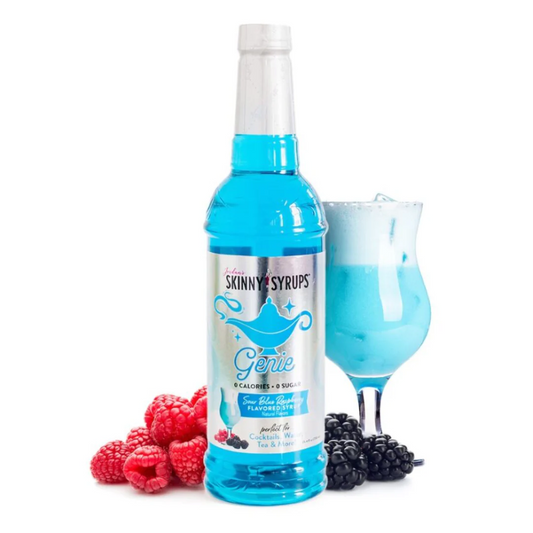 Skinny Mixes Sugar Free Genie Syrup - Sugar Free Sour Blue Raspberry Syrup