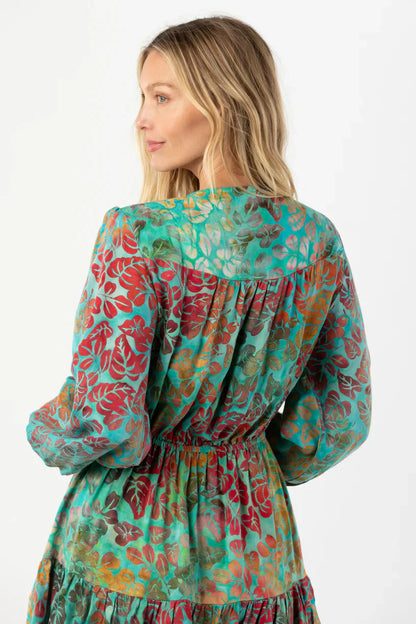 Tiare Hawaii Tavarua Mini Dress - Batik Kohala Tosca