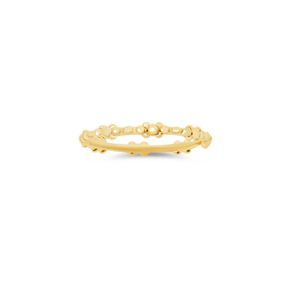 ARGENTO VIVO THE FREYA FLOWER BAND RING