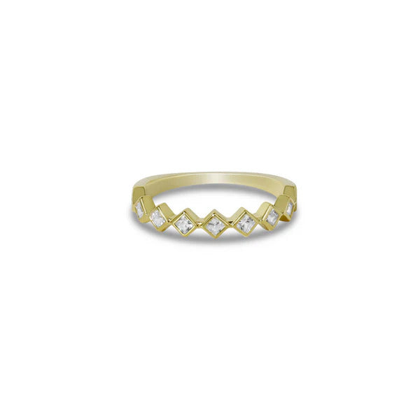ARGENTO VIVO PRINCESS CUT RING