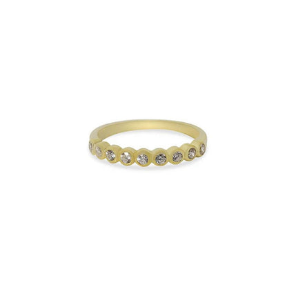 ARGENTO VIVO CZ BEZEL RING