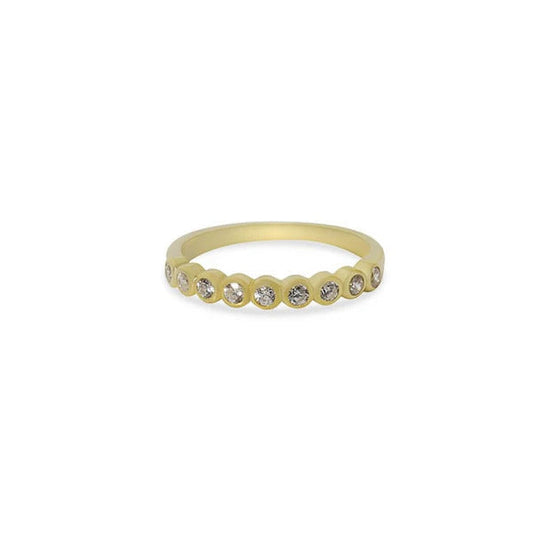 ARGENTO VIVO CZ BEZEL RING