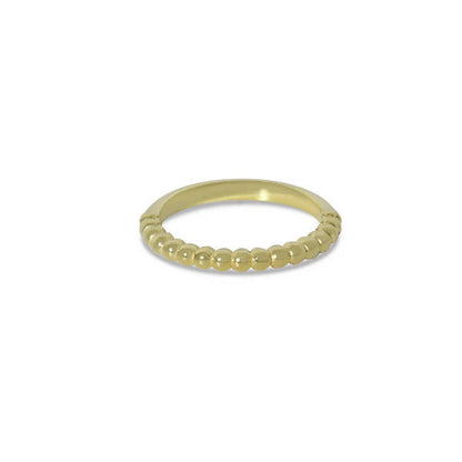 ARGENTO VIVO BEADED STACKABLE RING