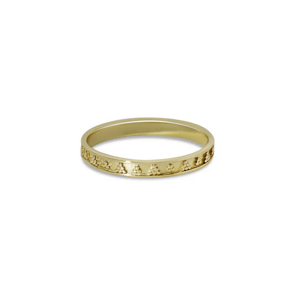 ARGENTO VIVO TRIANGLE BEAD RING