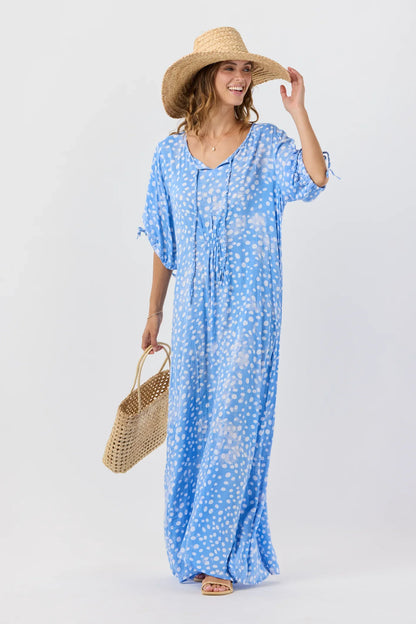 Tiare Hawaii Todos Santos Maxi Dress - Pebbles Chambray