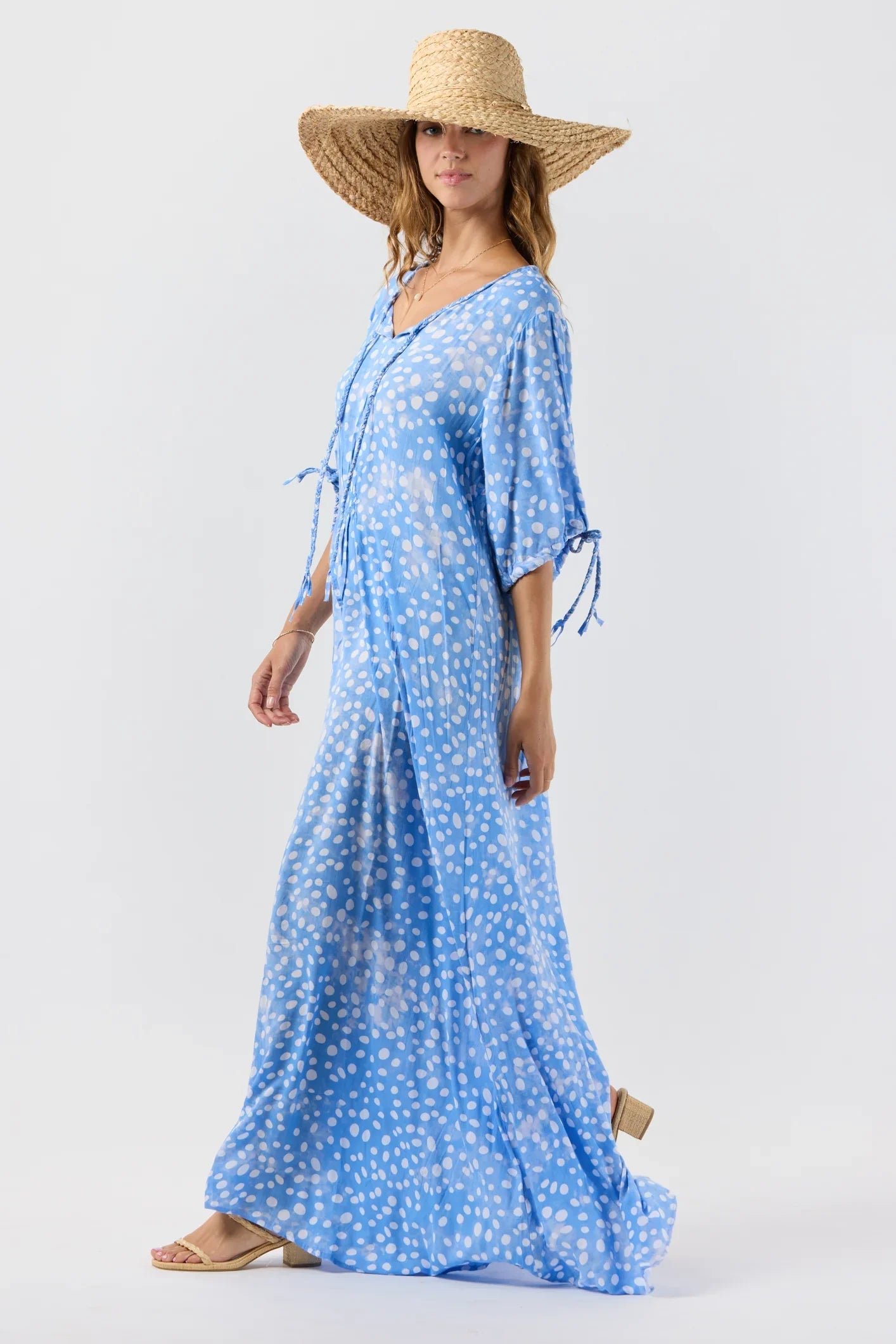 Tiare Hawaii Todos Santos Maxi Dress - Pebbles Chambray