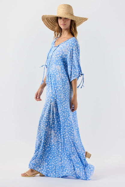 Tiare Hawaii Todos Santos Maxi Dress - Pebbles Chambray