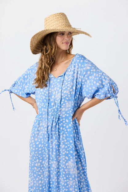 Tiare Hawaii Todos Santos Maxi Dress - Pebbles Chambray