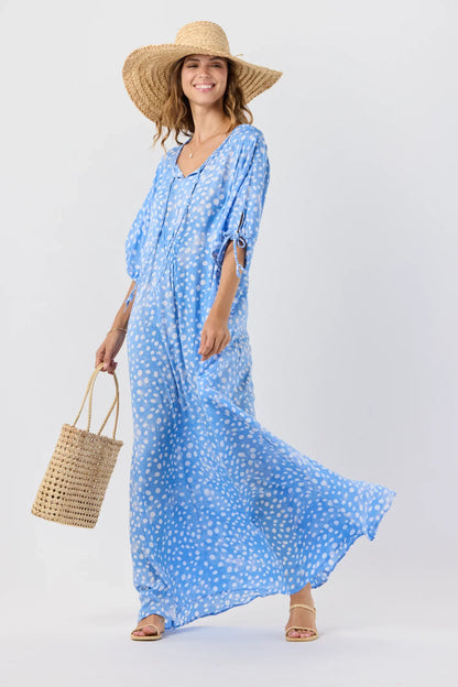 Tiare Hawaii Todos Santos Maxi Dress - Pebbles Chambray