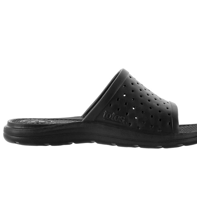 Totes Men's Perforated Ara Slide with Everywear Technology