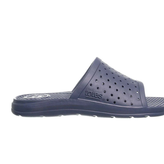 Totes Men's Perforated Ara Slide with Everywear Technology