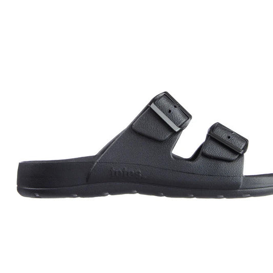 Totes Men's Double Buckle Adjustable Slide with Everywear