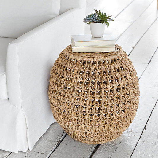 Ballard Designs Tulum Woven Garden Stool