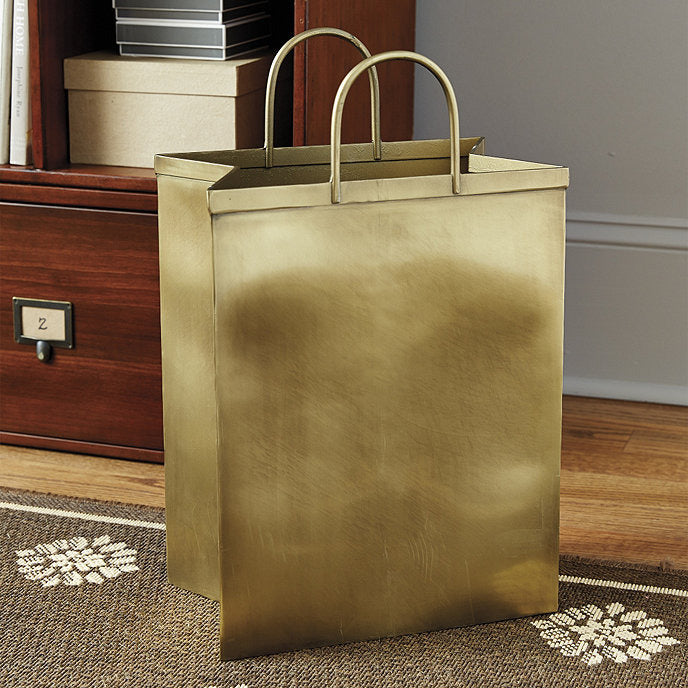 Ballard Designs Bunny Williams Shopping Bag Waste Bin