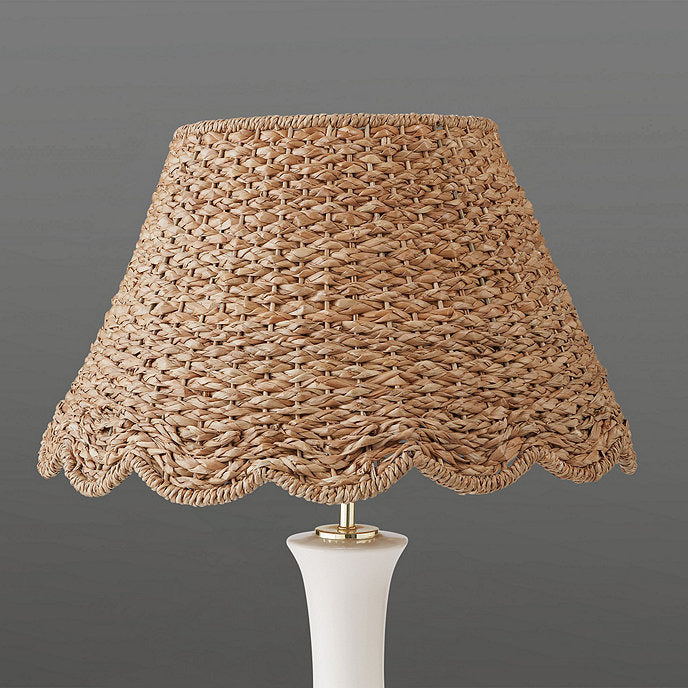 Ballard Designs Scalloped Seagrass Lamp Shade