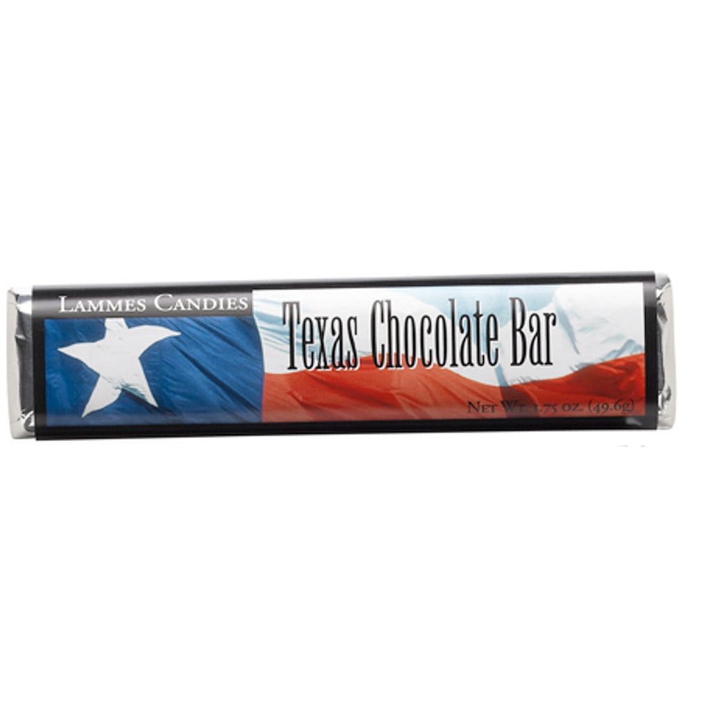 Lammes Candies Texas Flag Milk Chocolate Bars - Case of 40