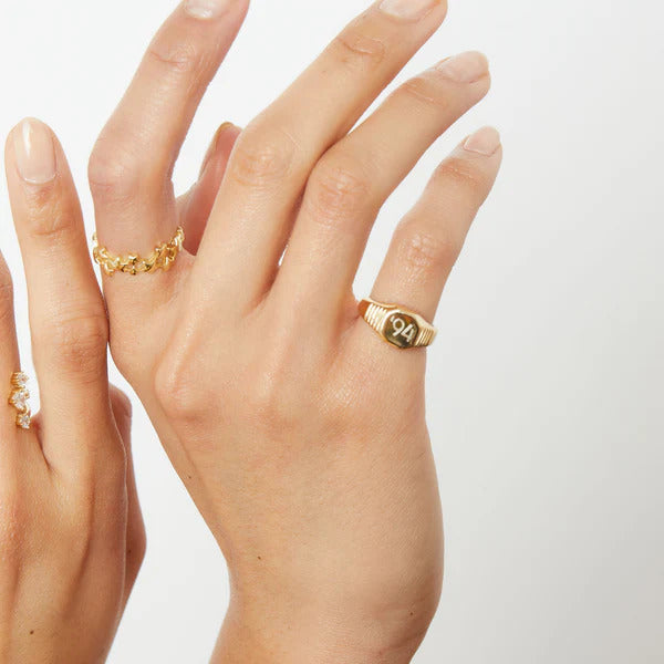 ARGENTO VIVO THE RYDER SIGNET RING