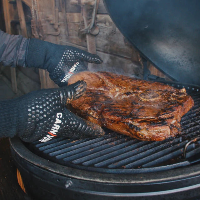 The Bearded Butchers Carnivore Heat and Cut Resistant BBQ Gloves