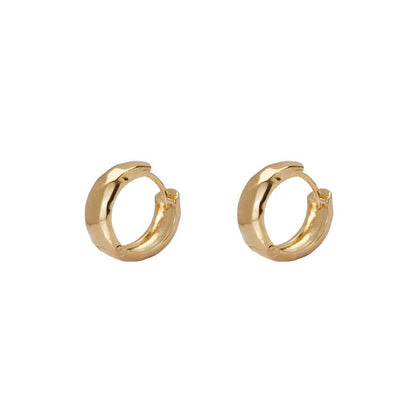 ARGENTO VIVO THE SMALL HAMMERED DOME HOOP