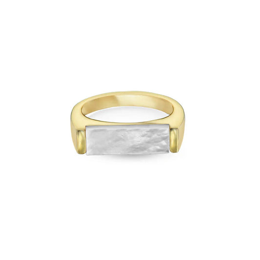 ARGENTO VIVO THE ELLE MOTHER OF PEARL RING