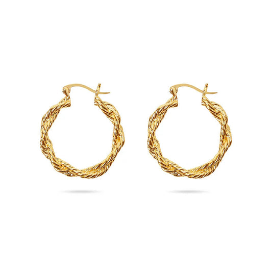 ARGENTO VIVO THE TEXTURED ROPE EARRINGS (EMILY DIDONATO X ARGENTO VIVO)