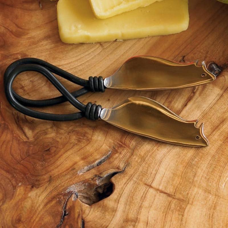 VivaTerra Mouse-Shaped Cheese Knives, Set of 2