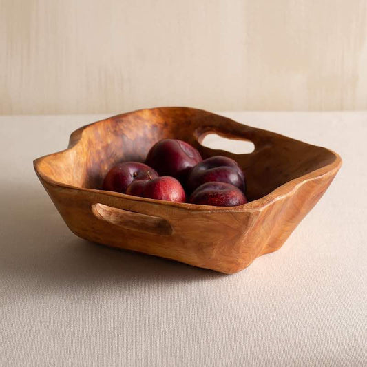 VivaTerra Root of The Earth Handled Serving Bowl